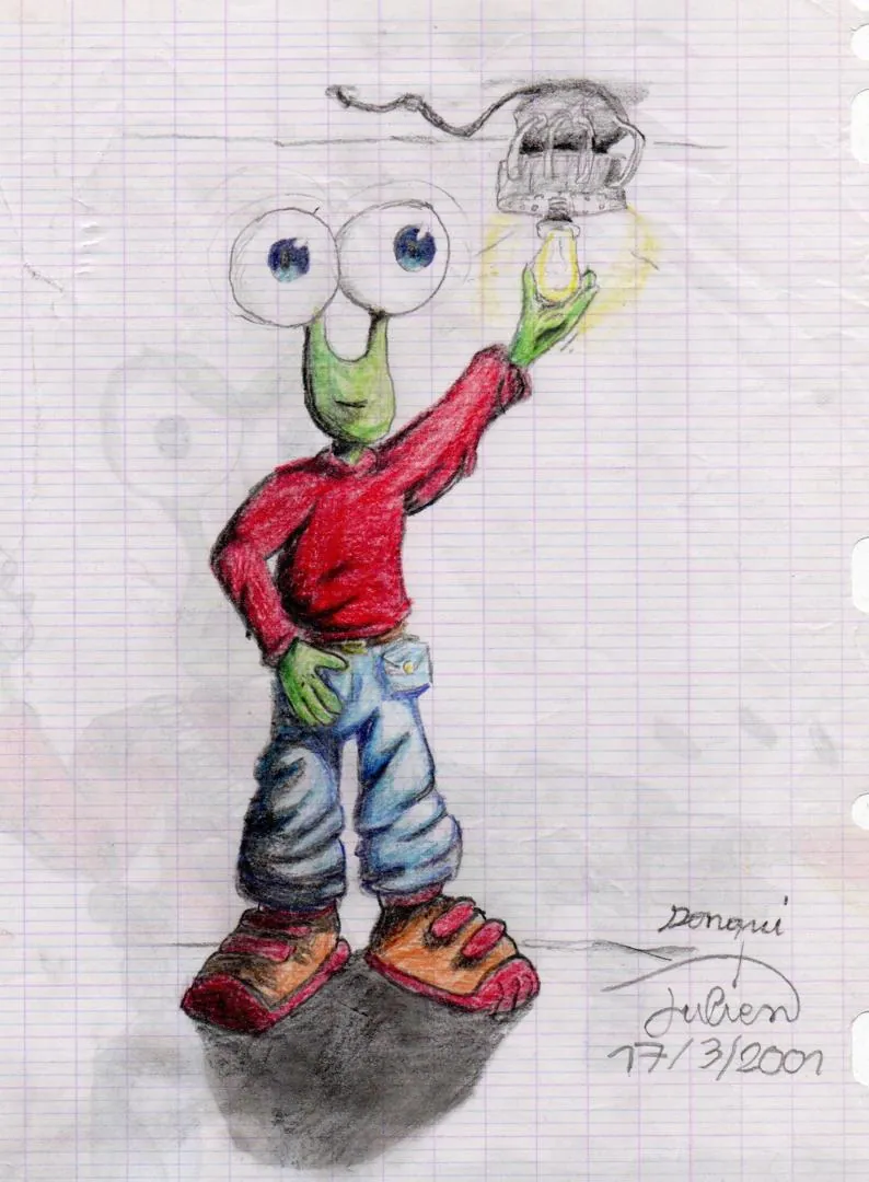 le zoli dessin que j'ai bilouté le 17 mars 2001