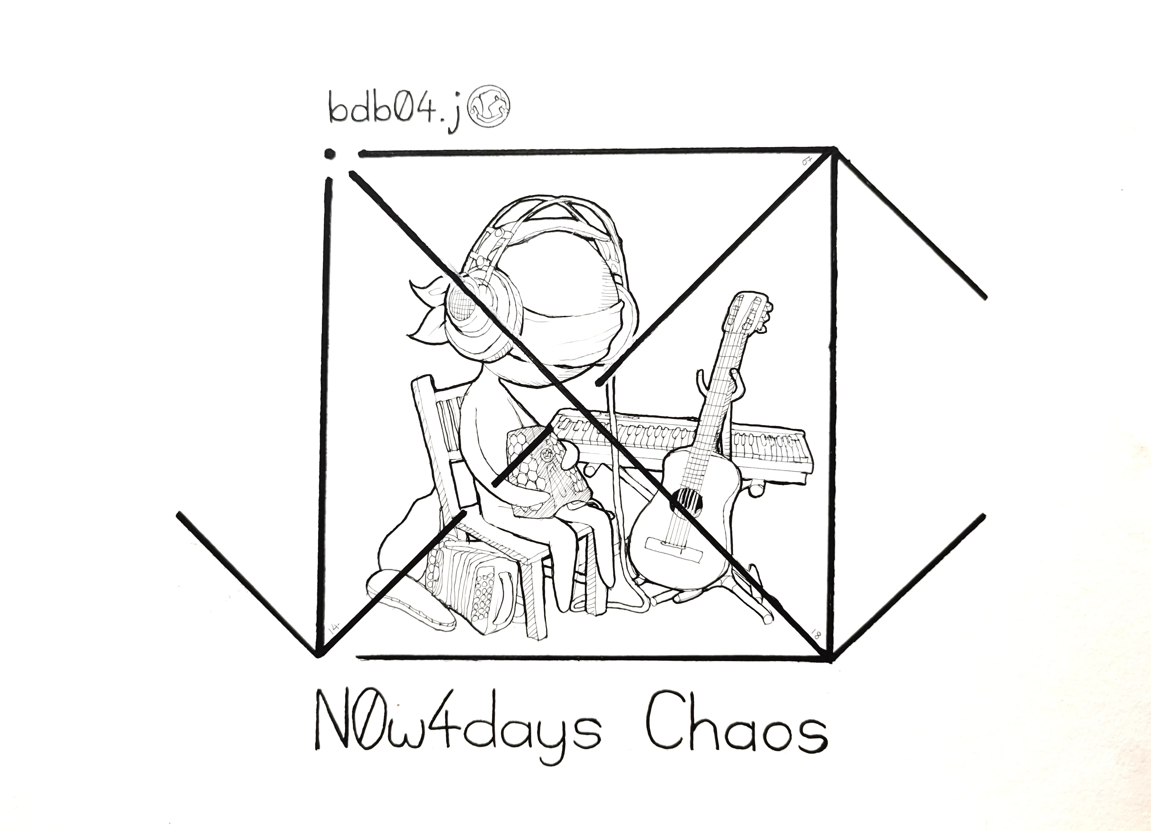 le zoli dessin « N0w4days Chaos » que j'ai bilouté le 14 juillet 2018