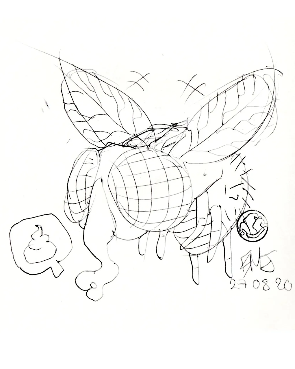 le zoli dessin « Zoubi la mouche » que j'ai bilouté le 27 août 2020