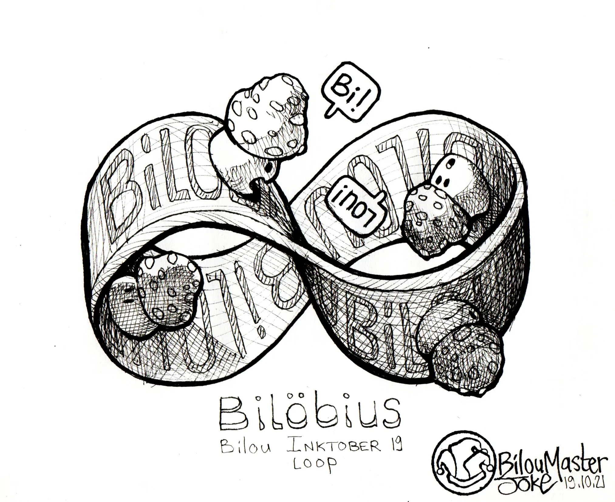 le zoli dessin « Bilöbius » que j'ai bilouté le 19 octobre 2021