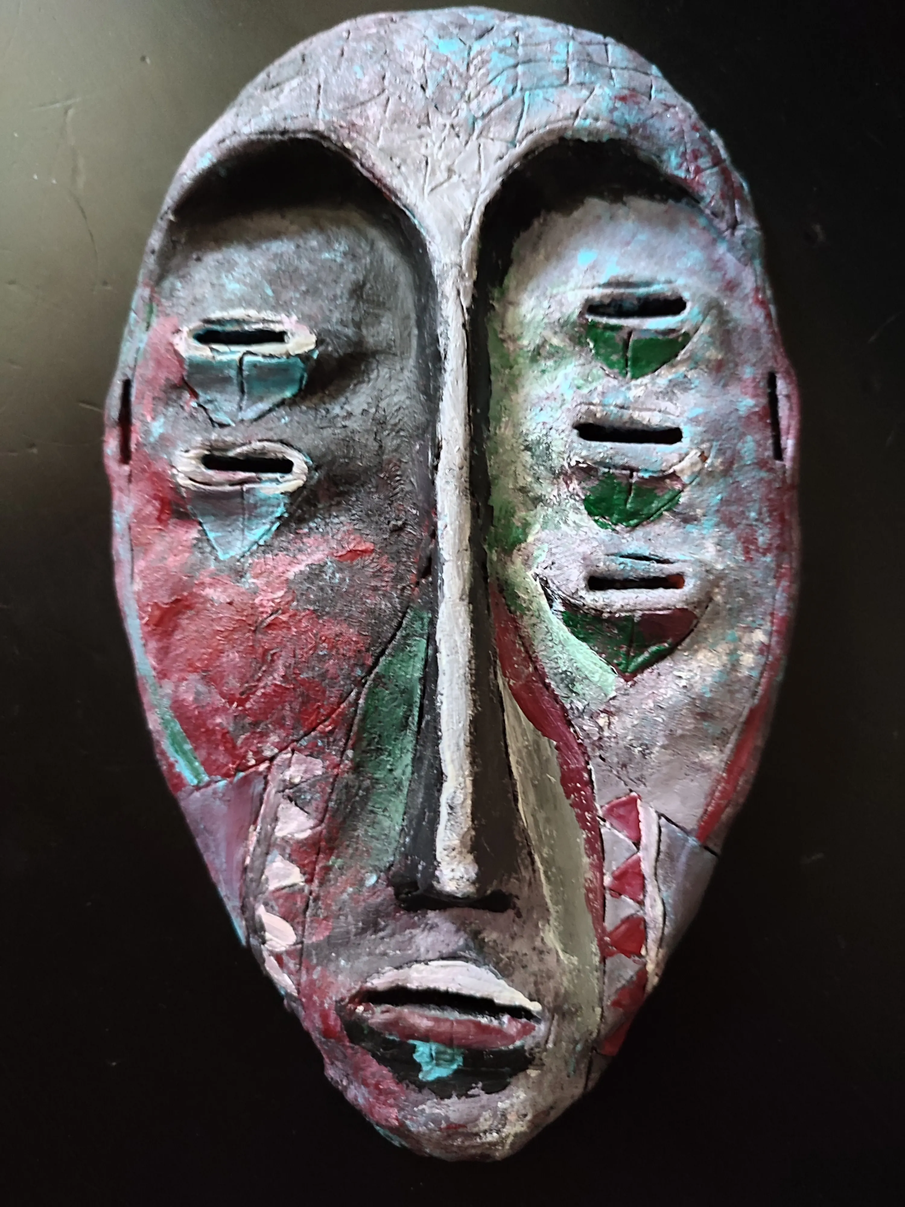une zolie sculpture « Masque de la Sagesse » que j'ai biloutée en 2021